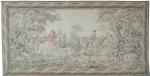 antique tapestry Aubusson style JAQUAR 88X170 cm